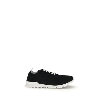 Black Rubber Athletic Sneakers