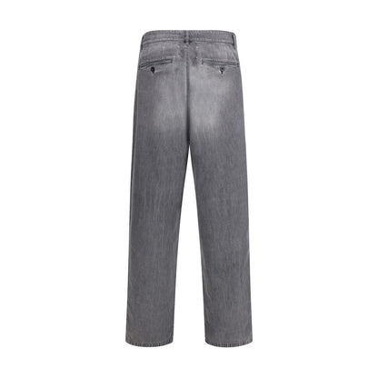 Gray Cotton Jeans Denim