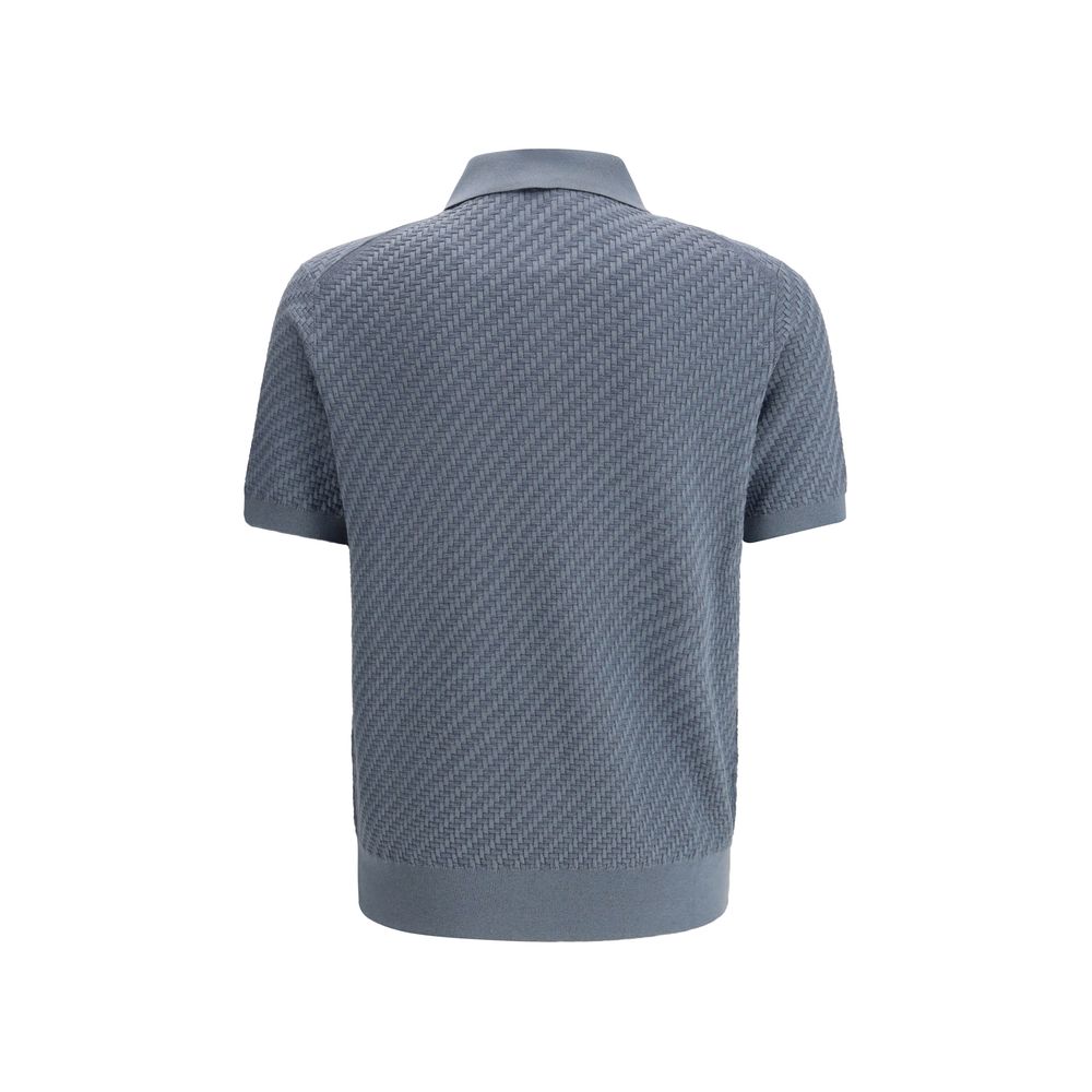 Light Blue Cotton Polo Shirt