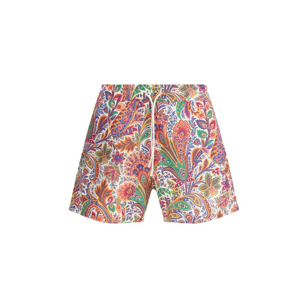 Multicolor Polyester Short And Mini Shorts