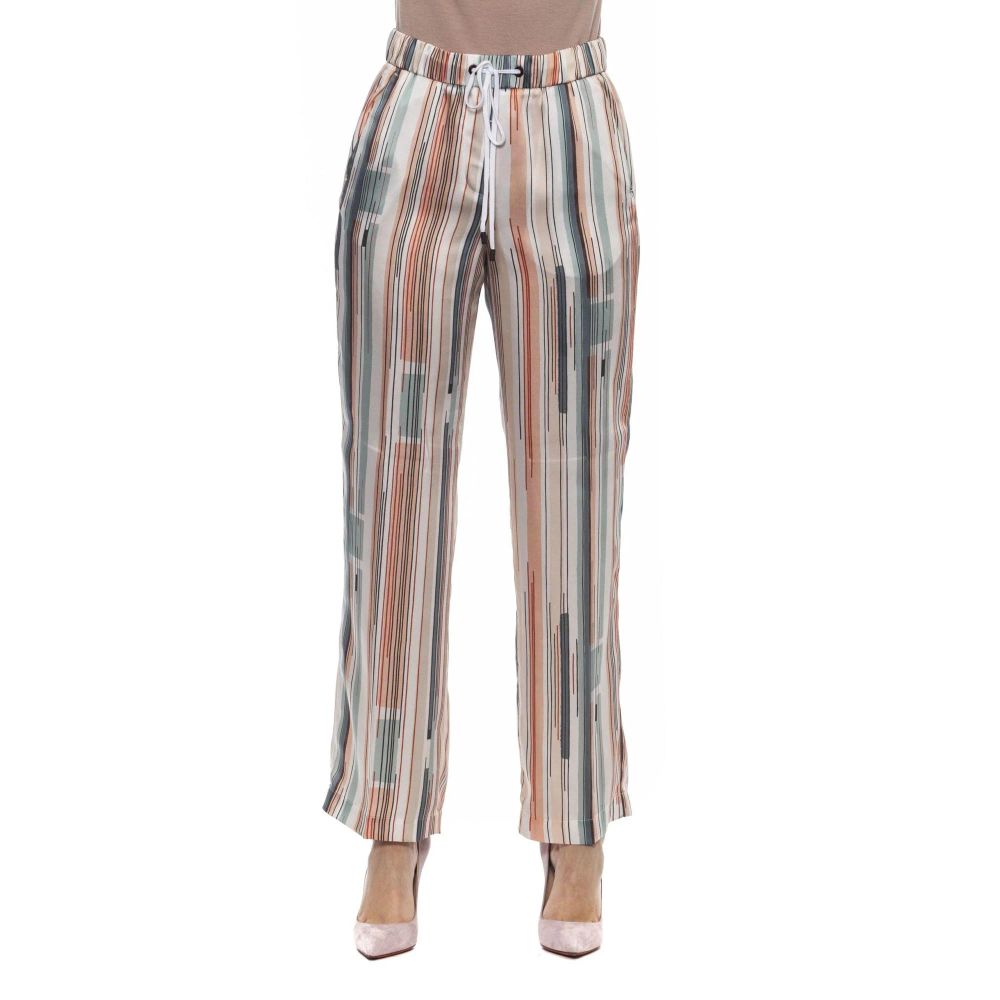 Multicolor Viscose Casual Pants