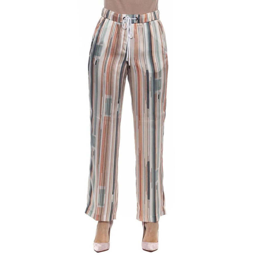 Multicolor Viscose Casual Pants