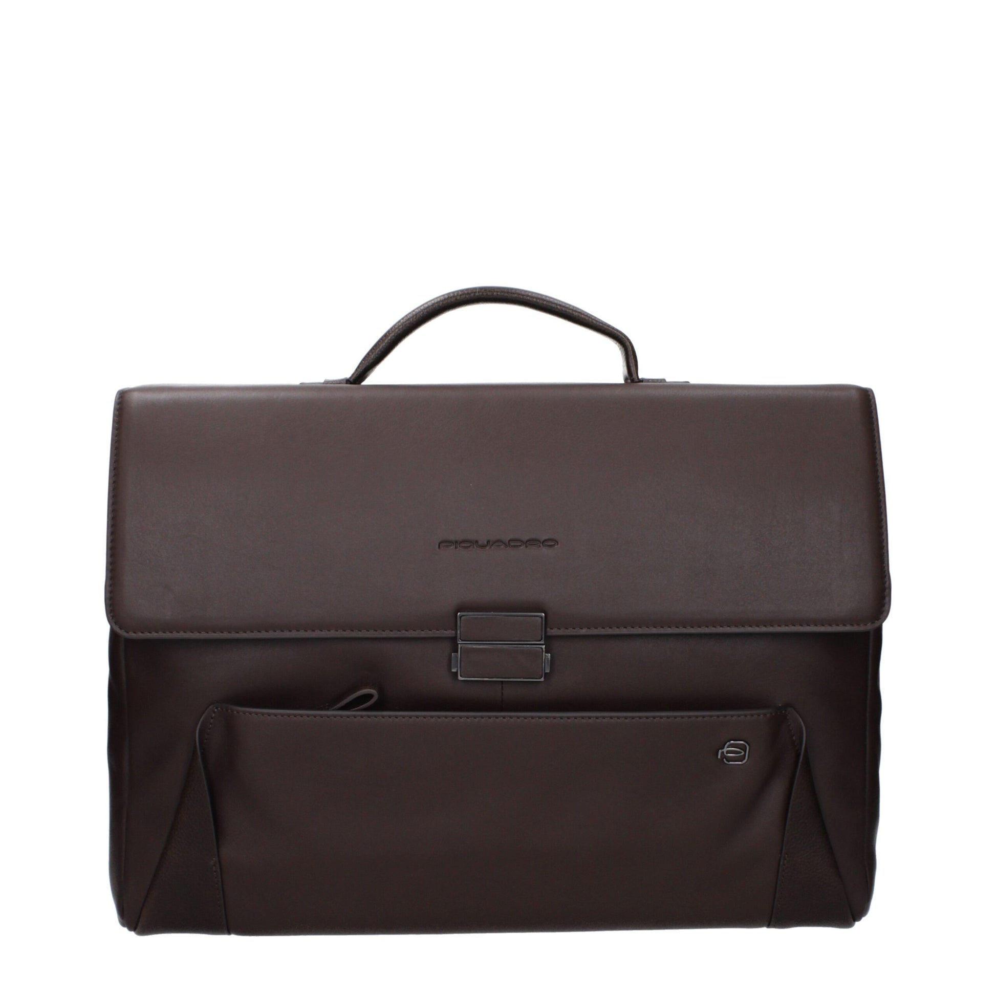 Brown Leather Business And Laptop Bag
