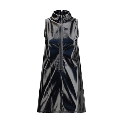 Black Polyethylene Casual Dress