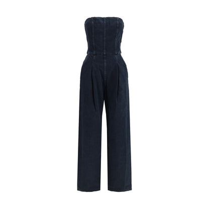 Blue Cotton Jumpsuit