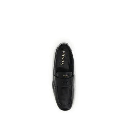 Black Calf Leather Bos Taurus Slip-On Loafers