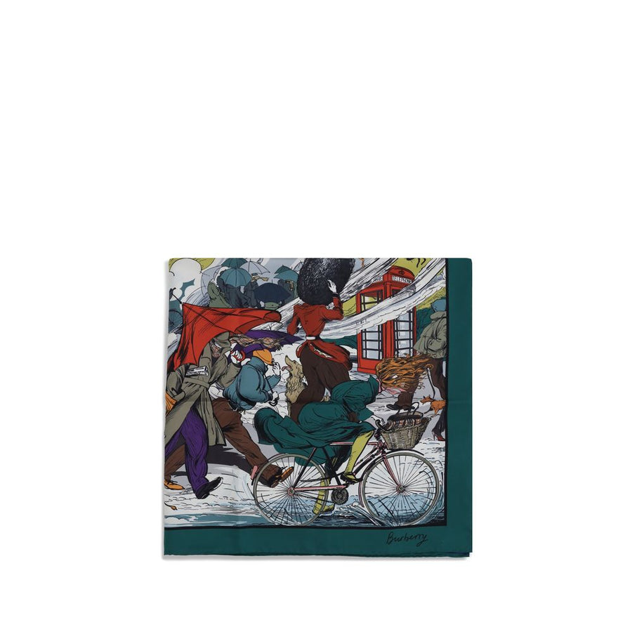 Multicolor Silk Scarf