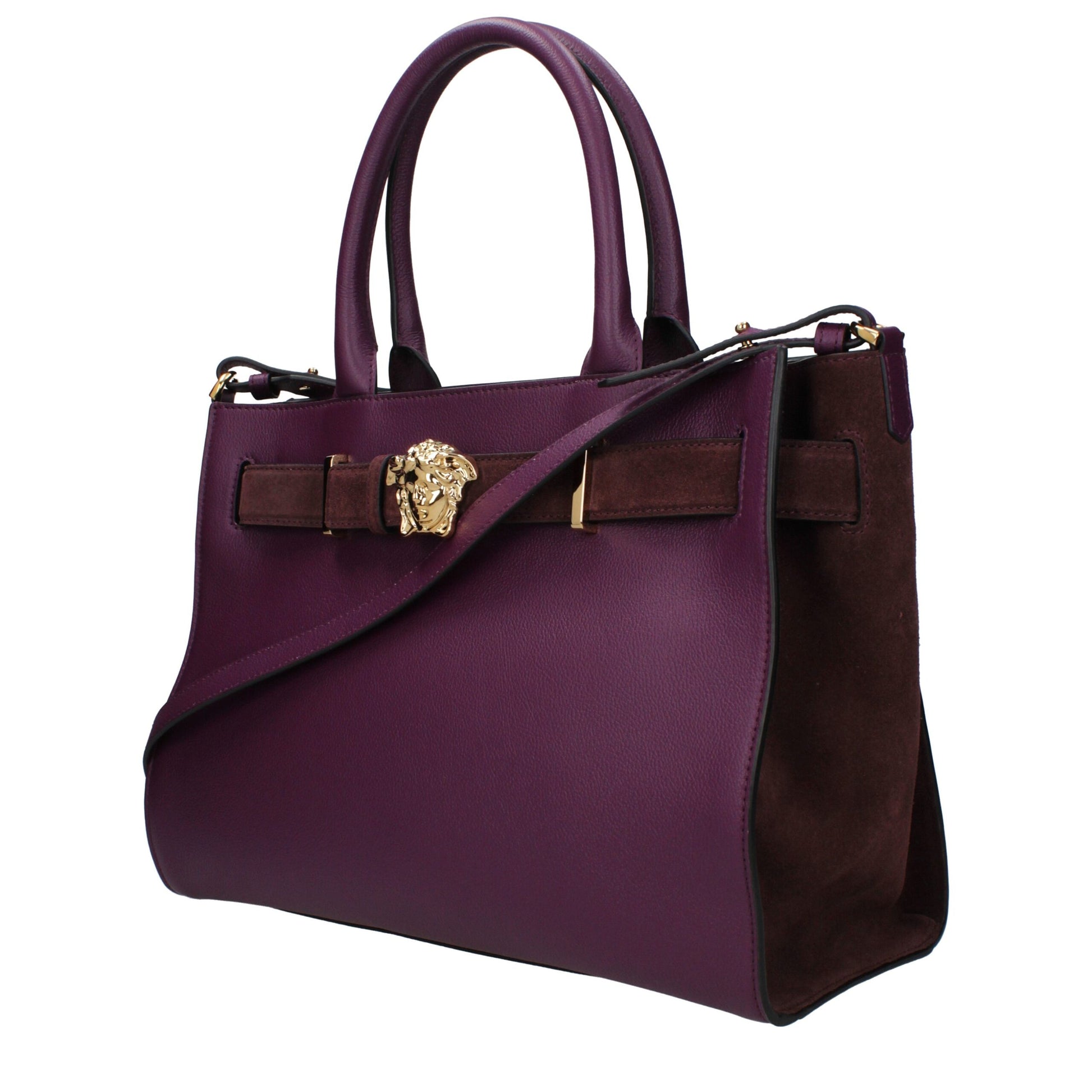Purple Leather Handbag