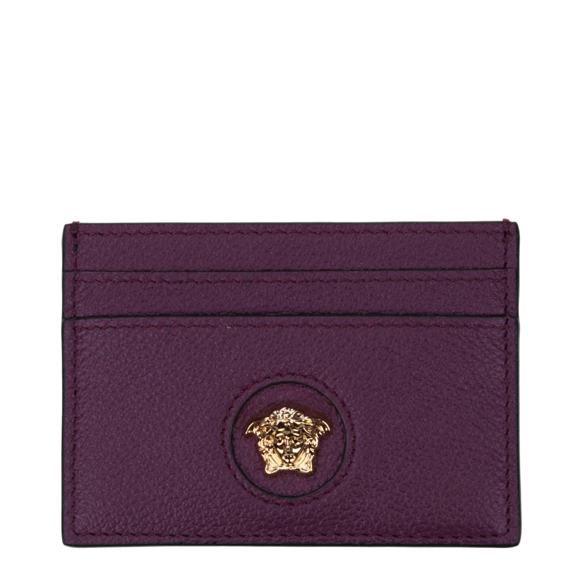 Purple Leather Cardholder