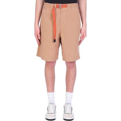 Brown Cotton Bermuda Shorts