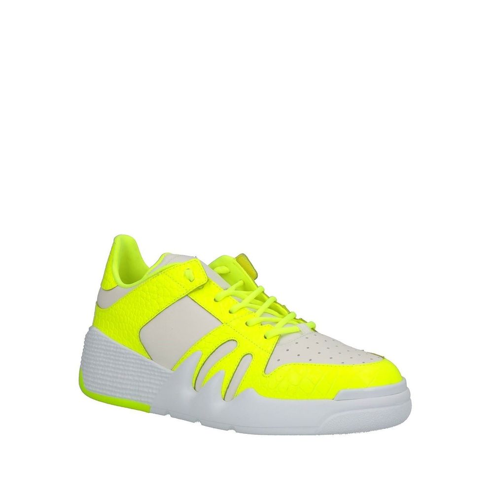 White Calfskin Athletic Sneakers