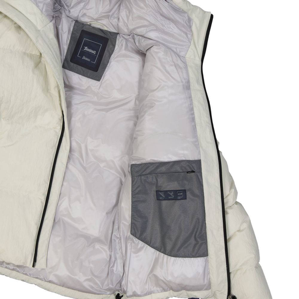 White Polyamide Shell Jacket