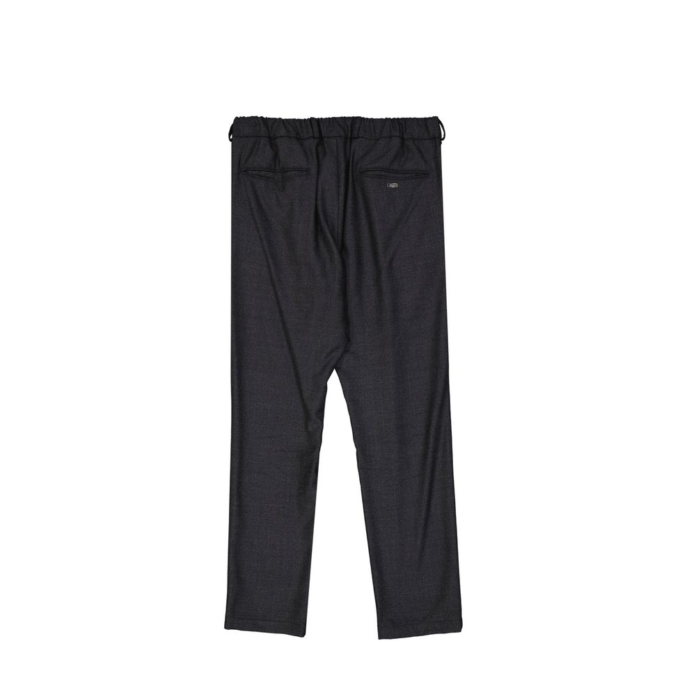 Gray Wool Casual Pants