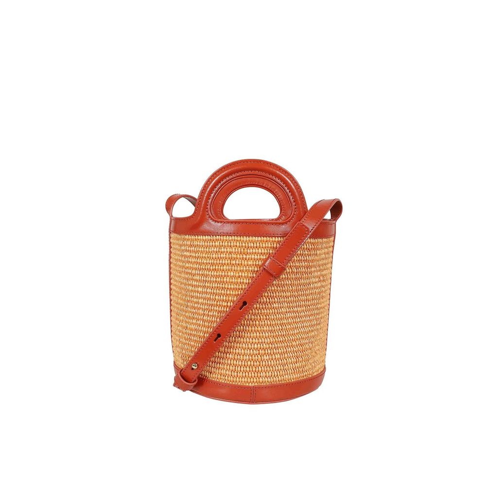 Orange Cotton Backet Bag