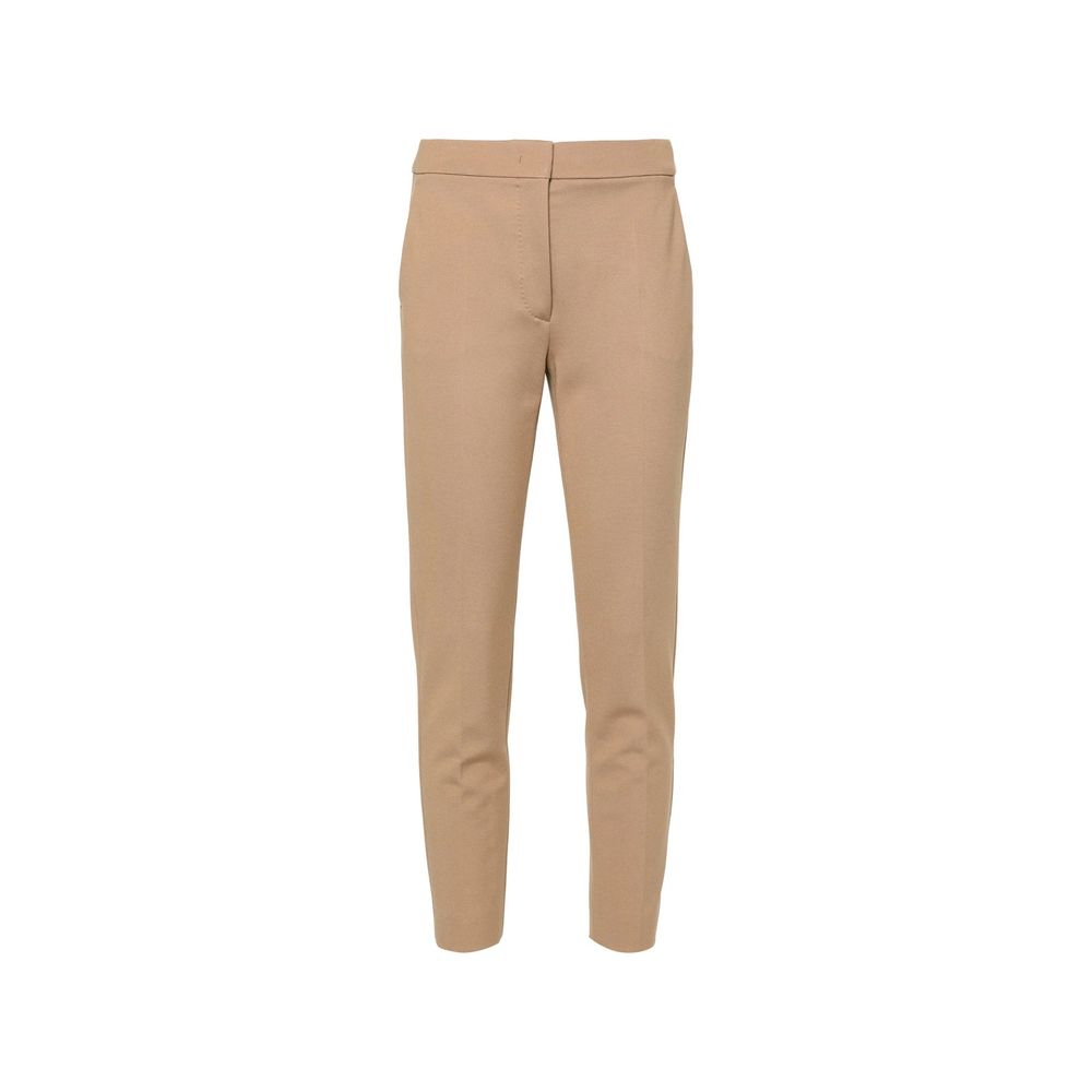 Brown Elastane Pants