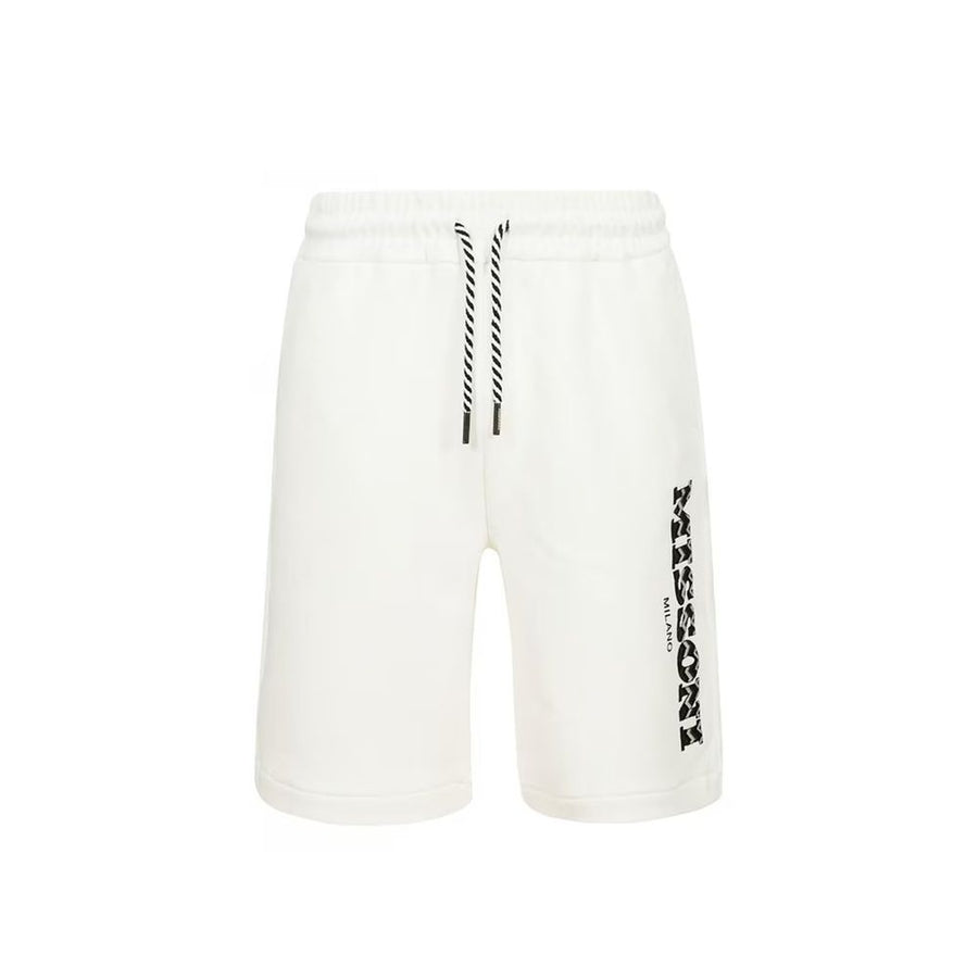 White Cotton Bermuda Shorts