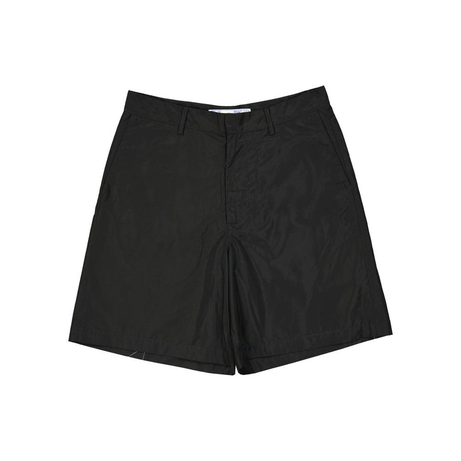 Black Polyester Short And Mini Shorts