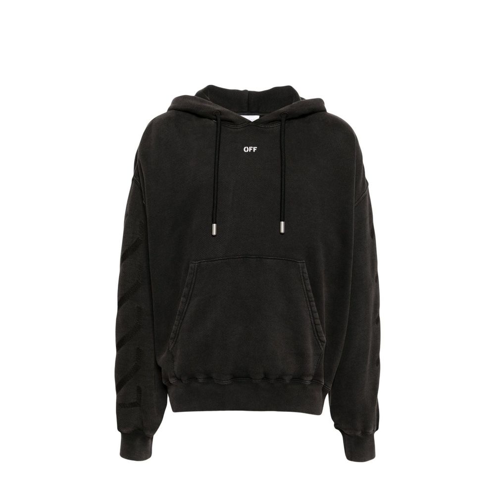 Black Cotton Sweatshirt