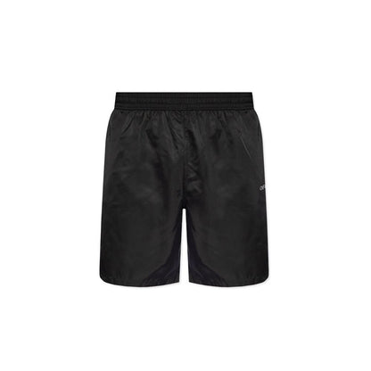 Black Polyester Shorts