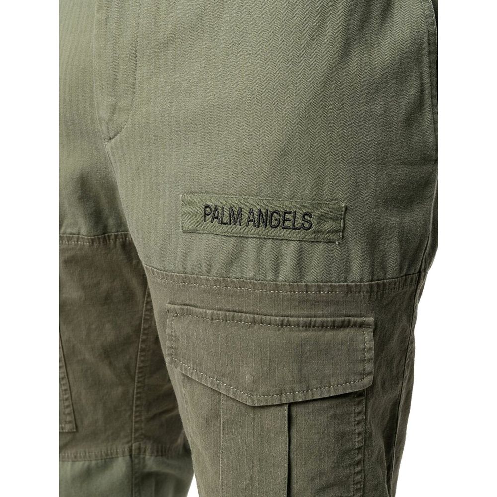 Bicolor Cotton Cargo Pants