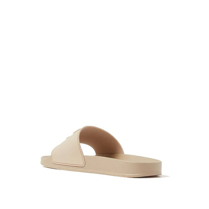 Beige Rubber Slides