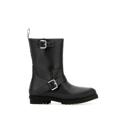 Black Polyester Boots