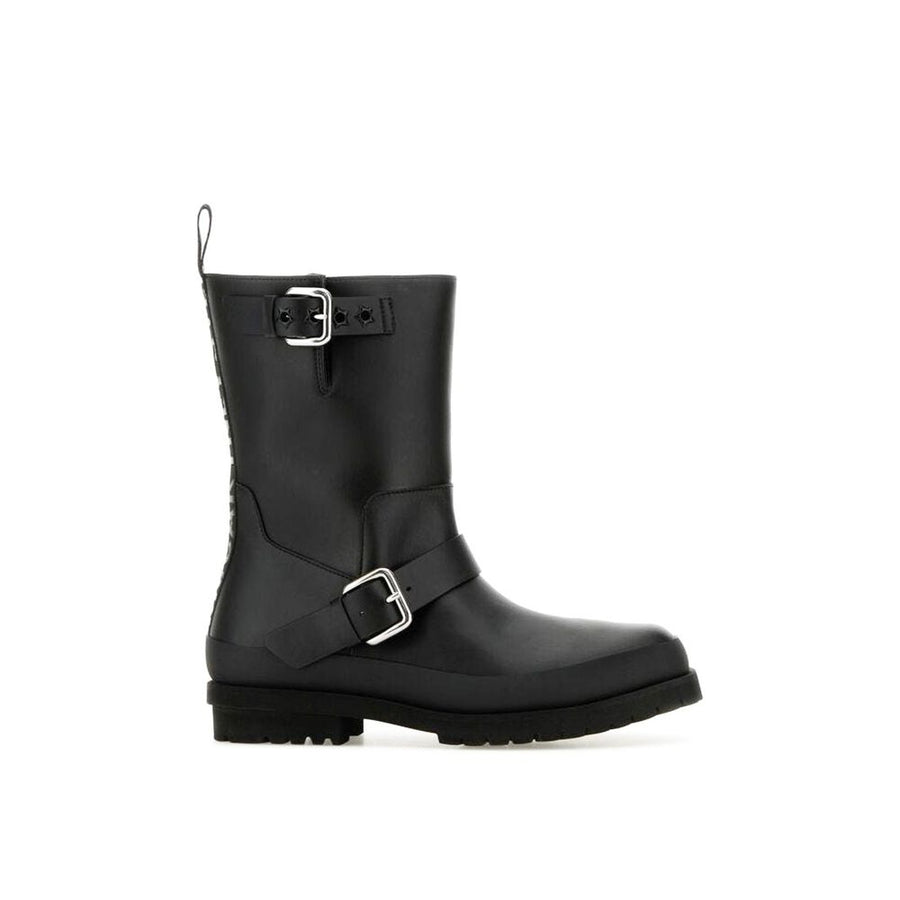 Black Polyester Boots