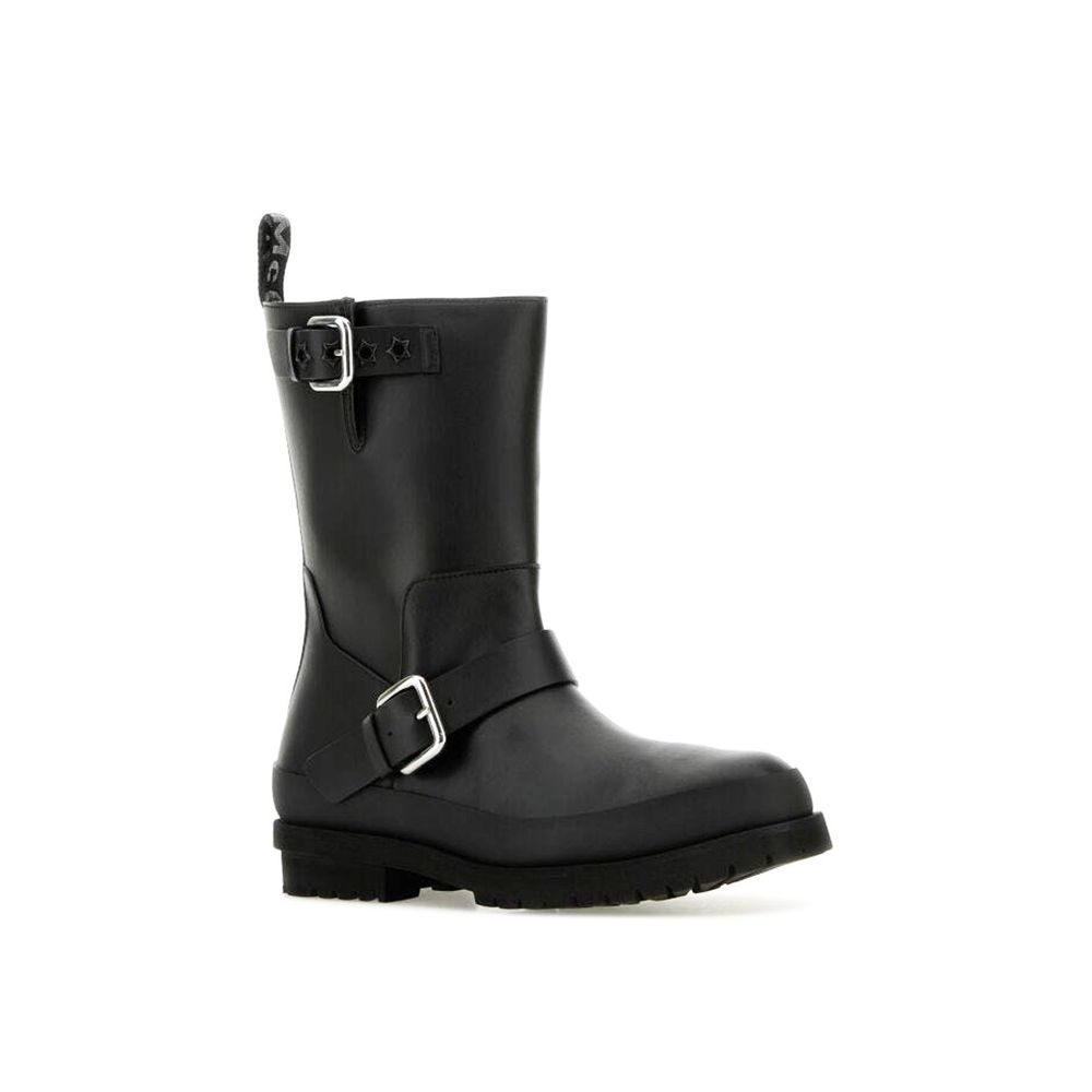 Black Polyester Boots