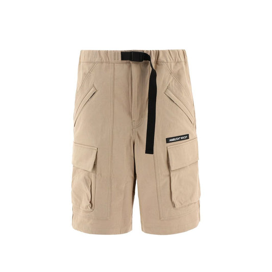Beige Cotton Bermuda Shorts