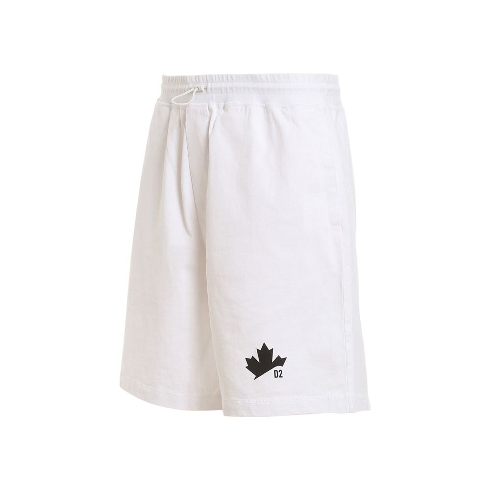 White Cotton Shorts