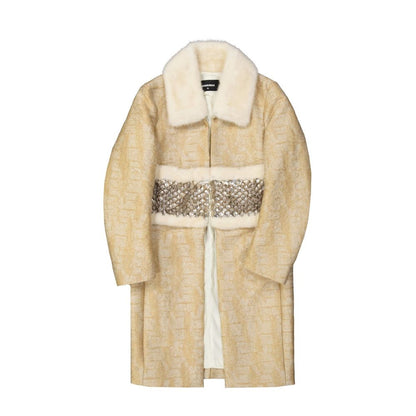 Beige Polyamide Coat