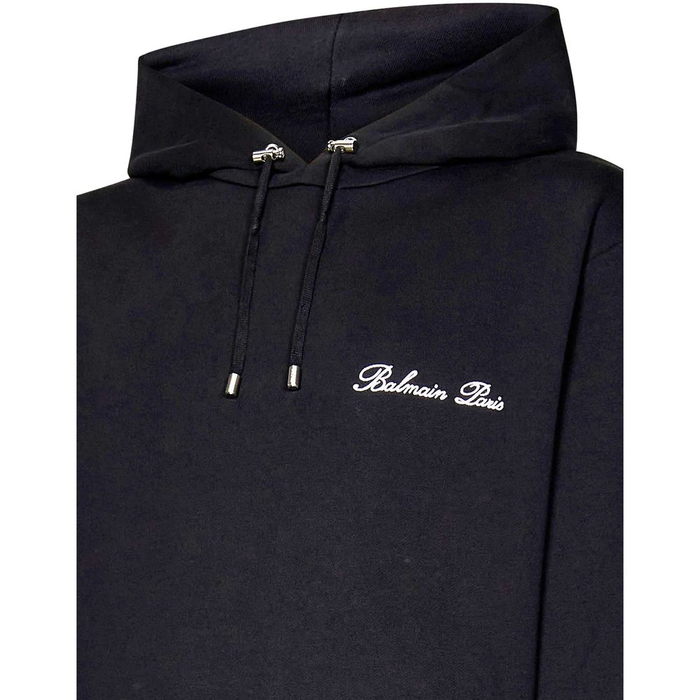 Black Cotton Sweatshirt