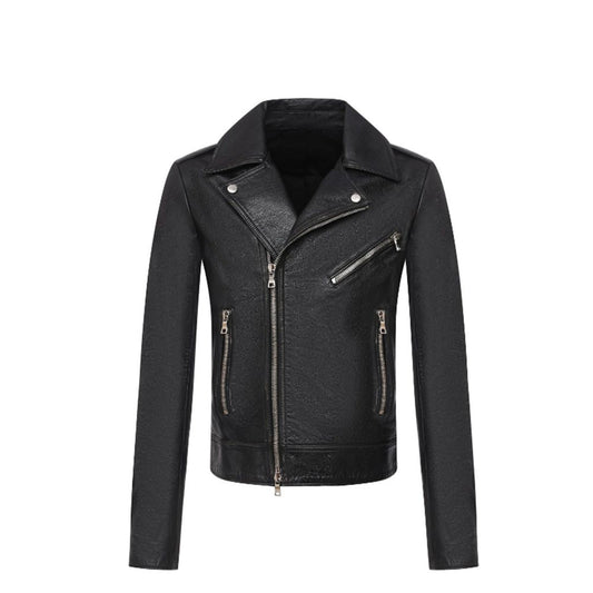Black Leather Biker Jacket