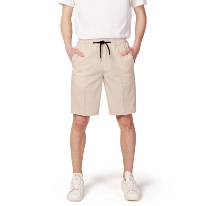 Beige Nylon Shorts