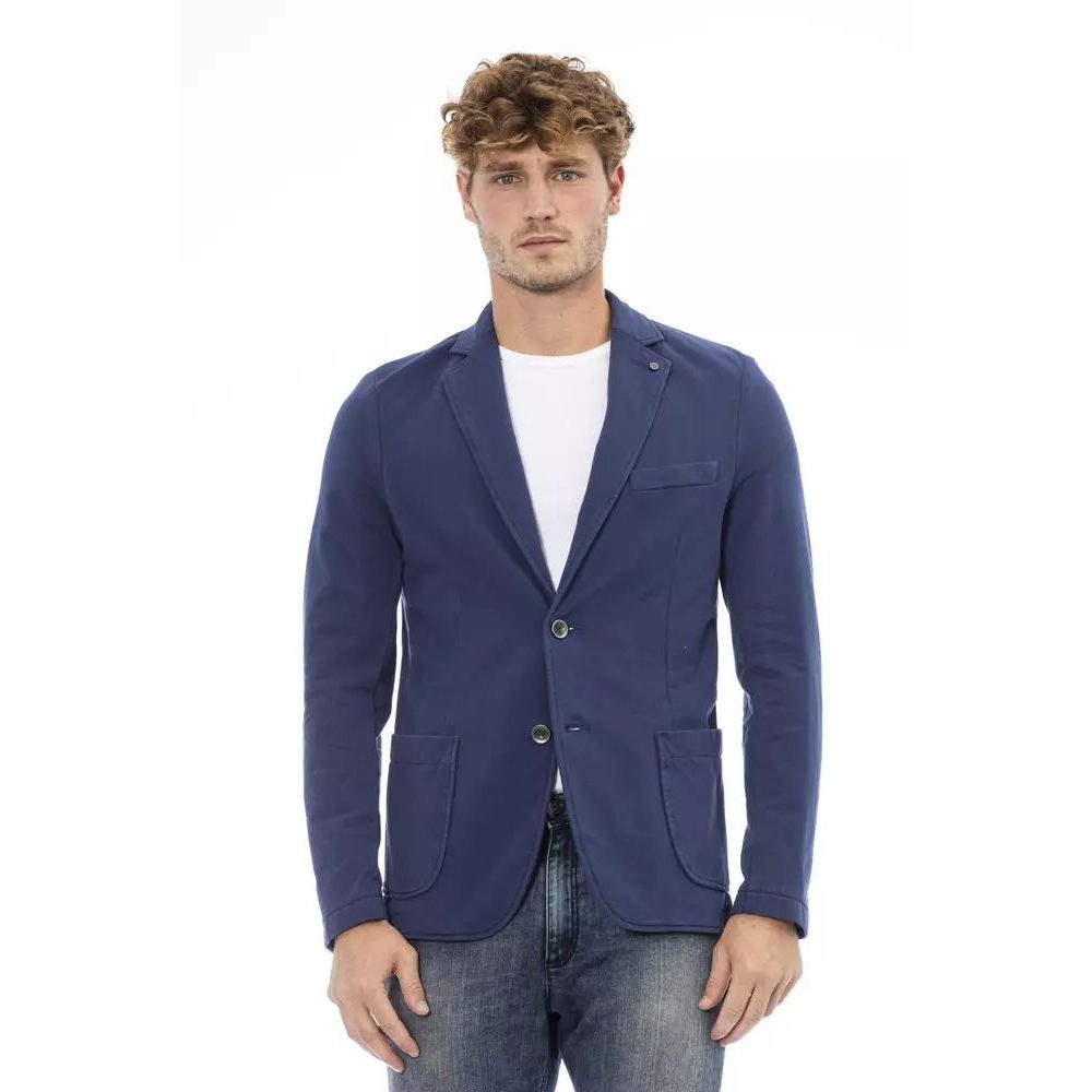 Blue Cotton Blazer