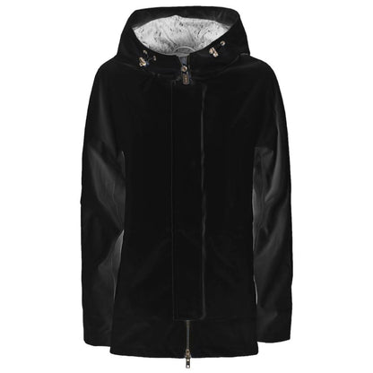 Black Polyester Rain Coat