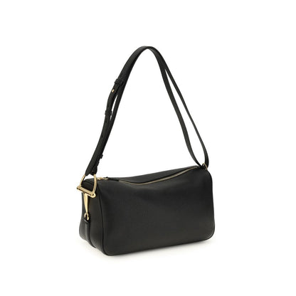 Black Calf Leather Bos Taurus Handbag