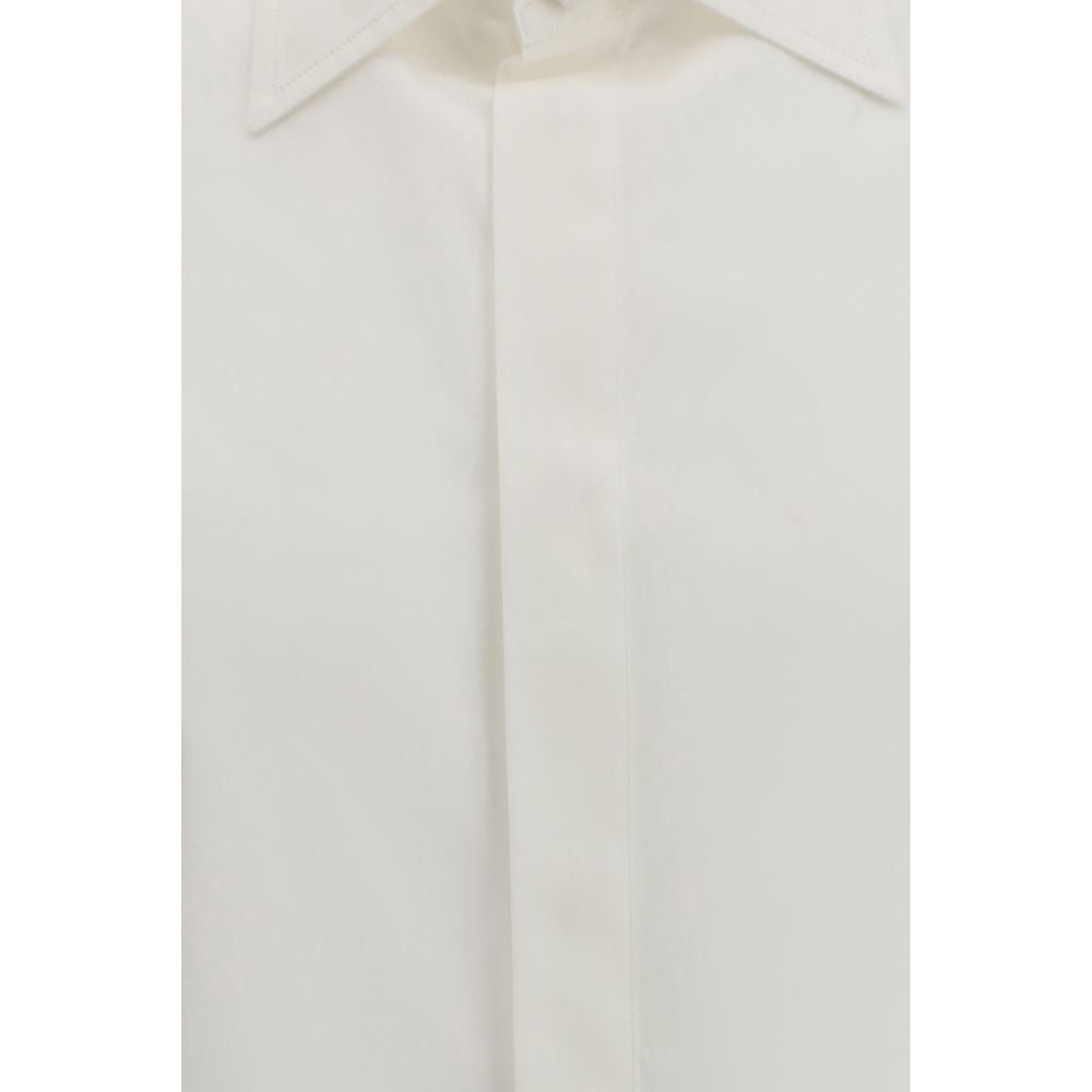 White Cotton Dress Shirt