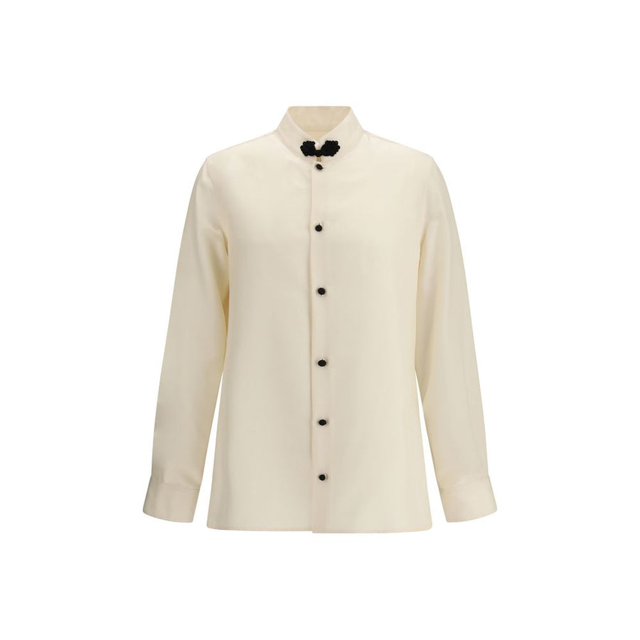 Cream Silk Shirt