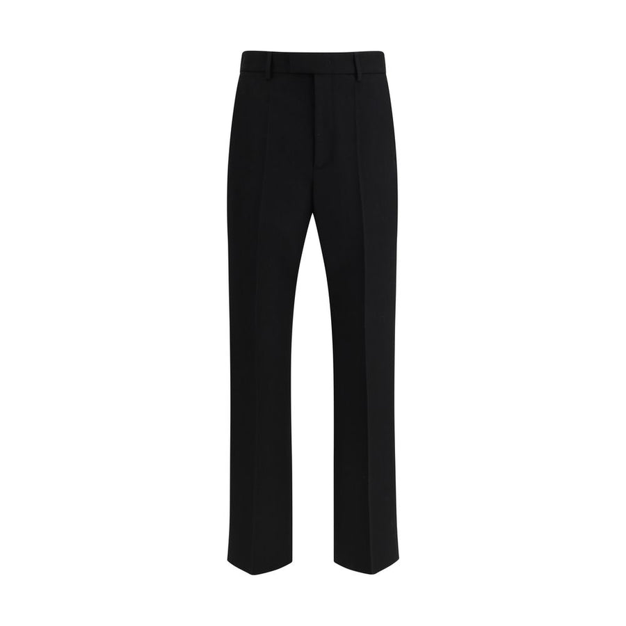 Black Fleece Wool Dress Pants