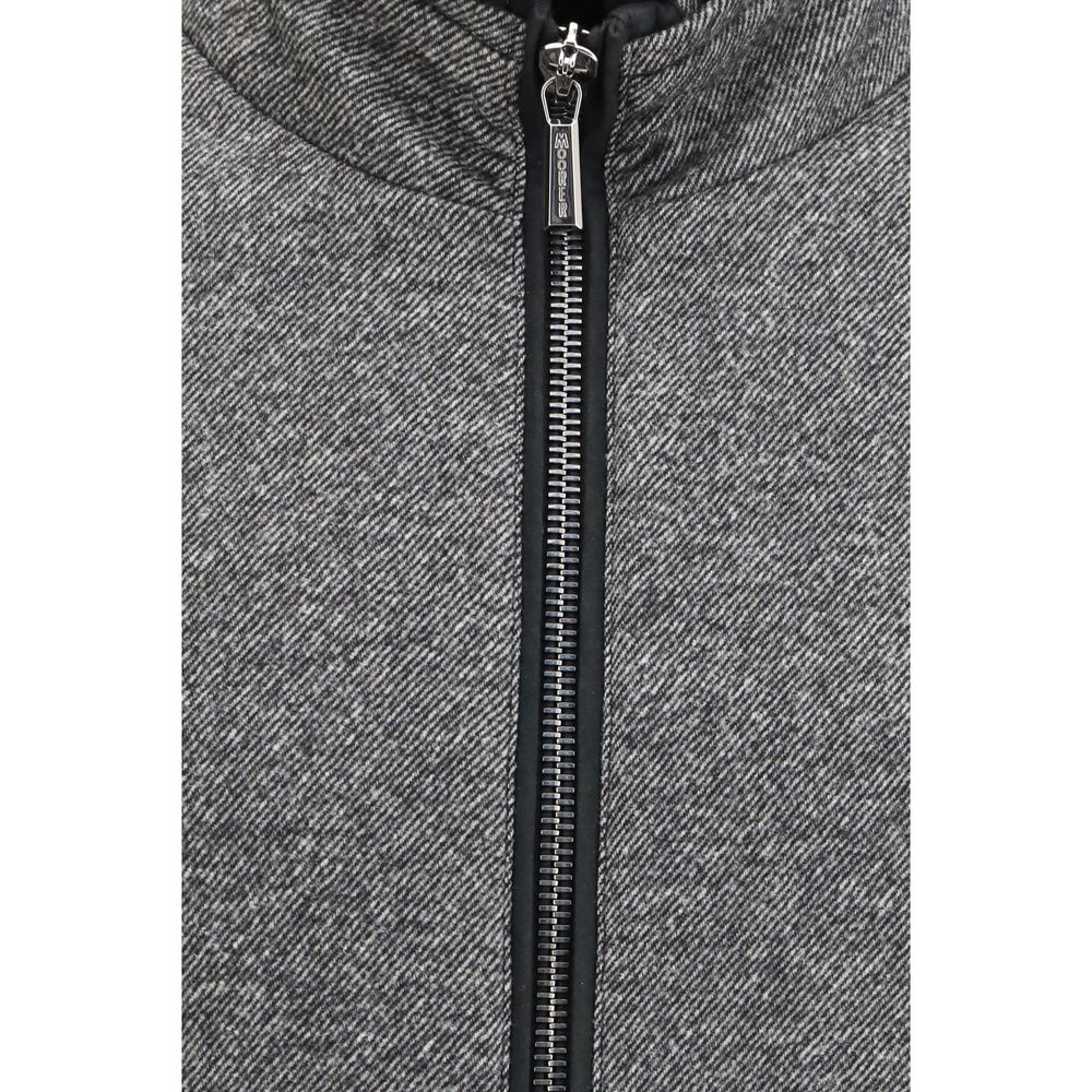 Gray Cashmere Bomber