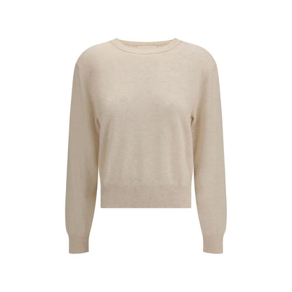 Cream Fleece Wool Sweatshirt