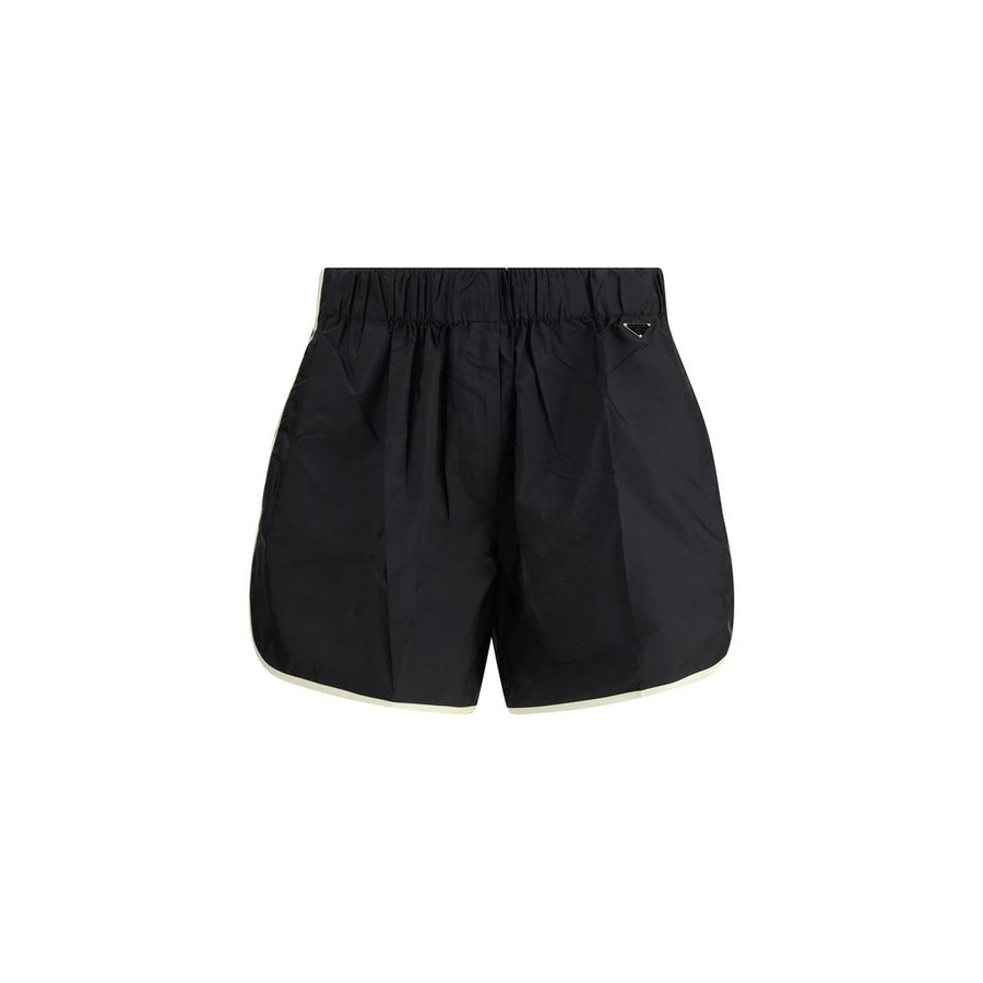 Black Recycled Polyamide Bermuda Shorts