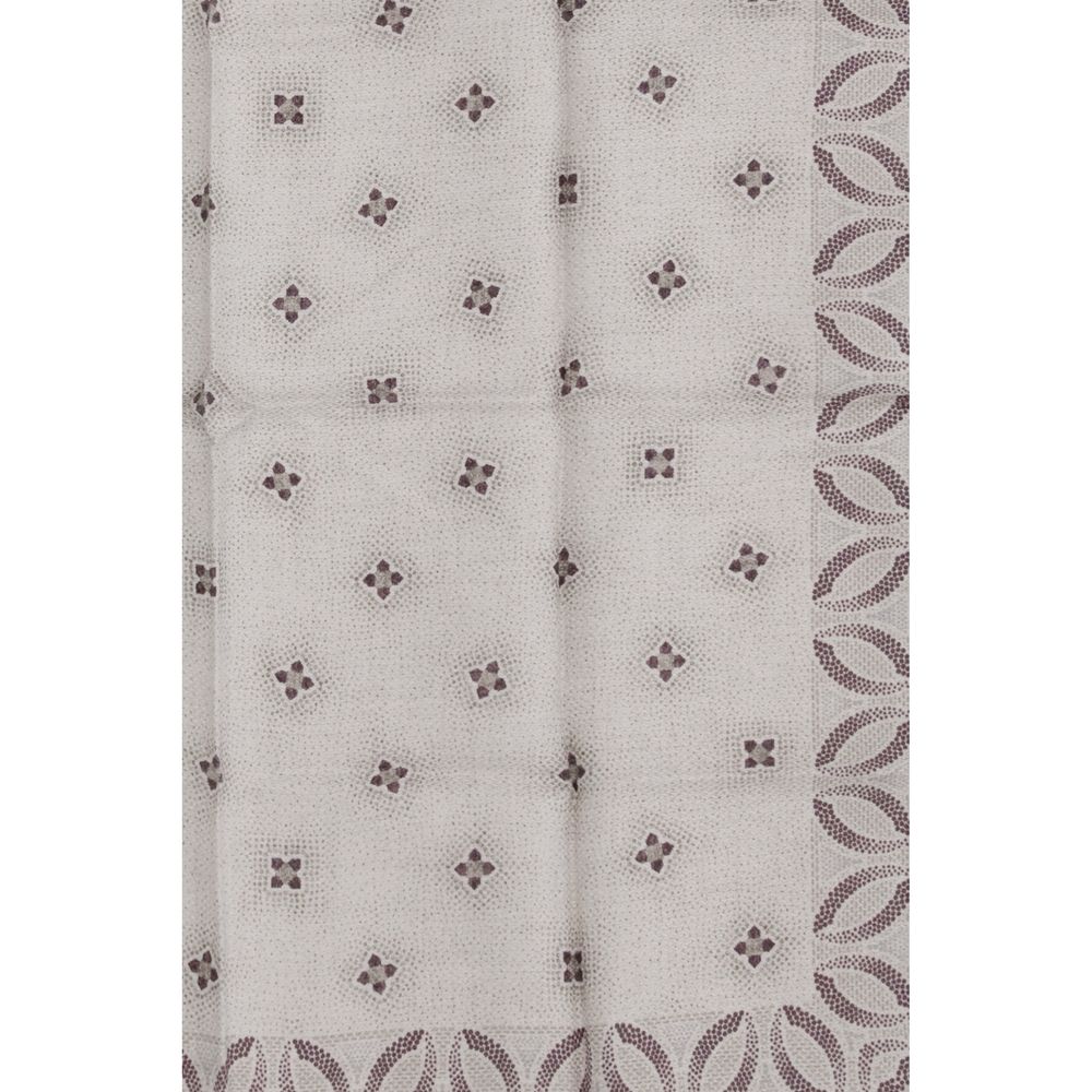 Beige Silk Pocket Square