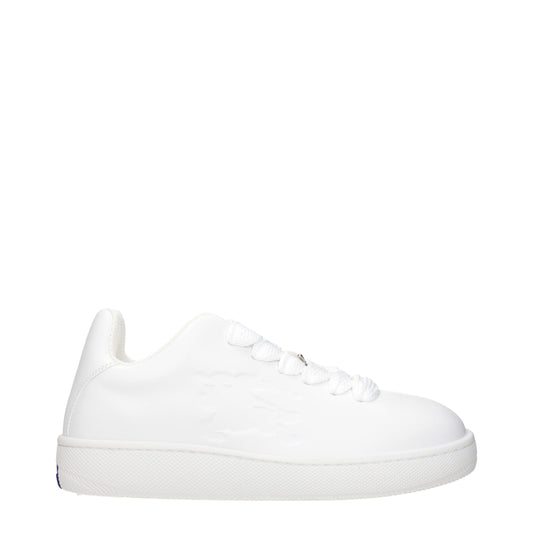 White Leather Low Top Sneakers
