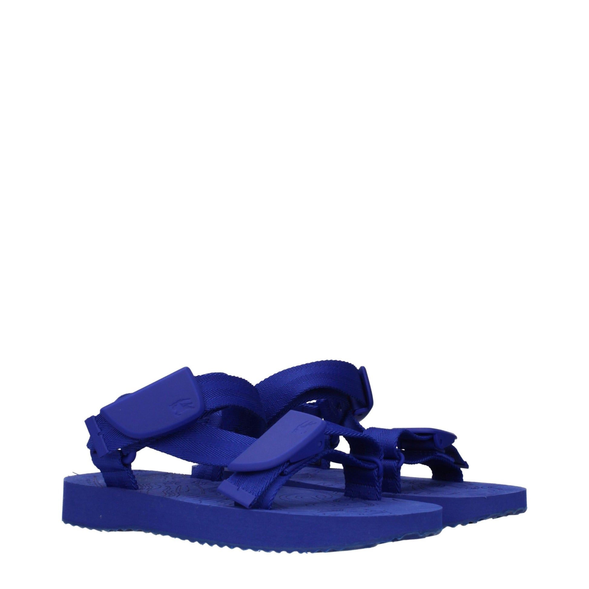 Blue Fabric Sandals