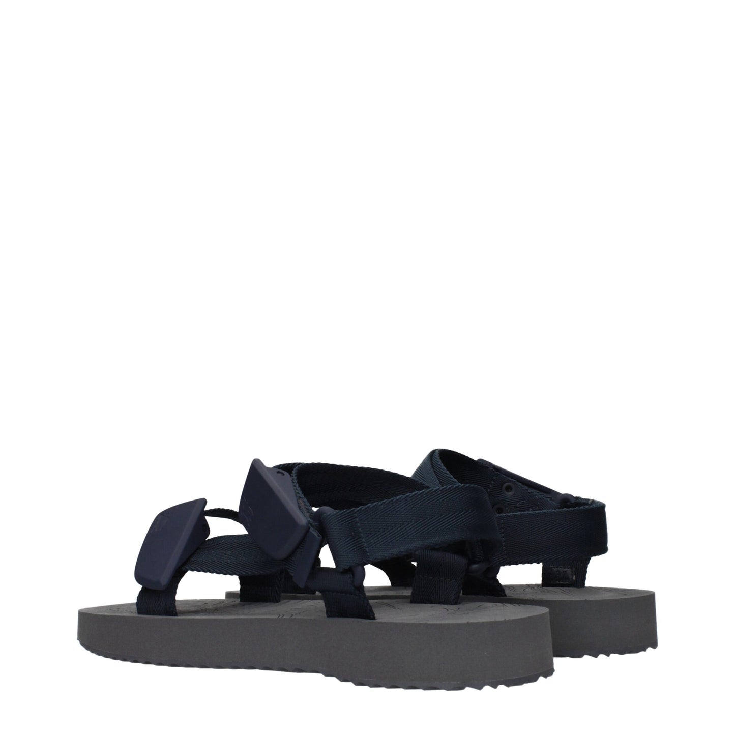Blue Fabric Sandals