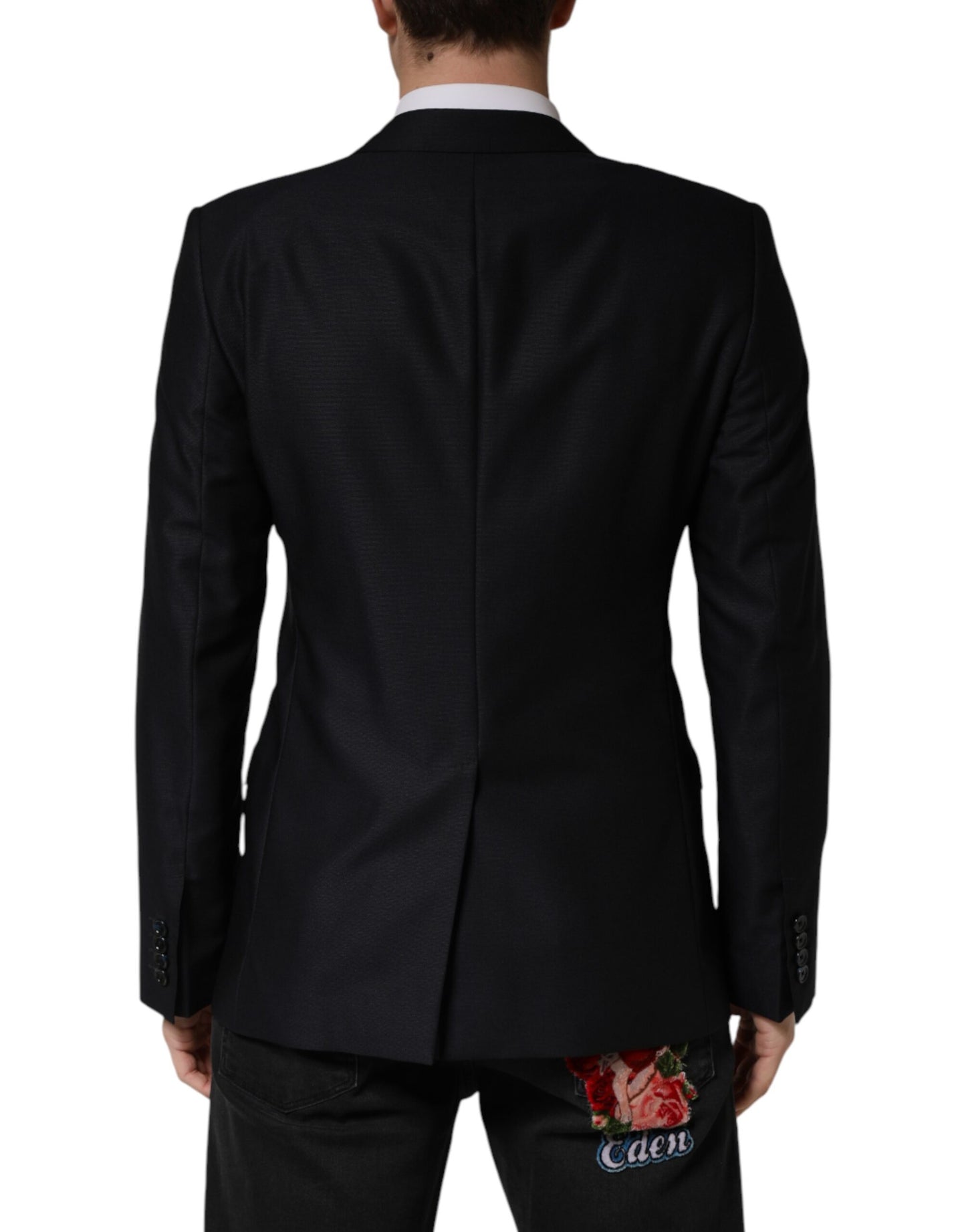 Black MARTINI Single Breasted Jacket Blazer