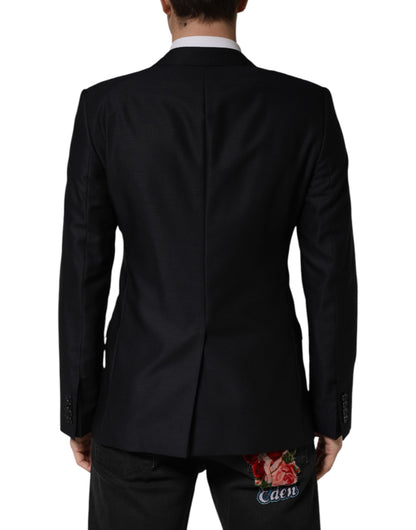 Black MARTINI Single Breasted Jacket Blazer