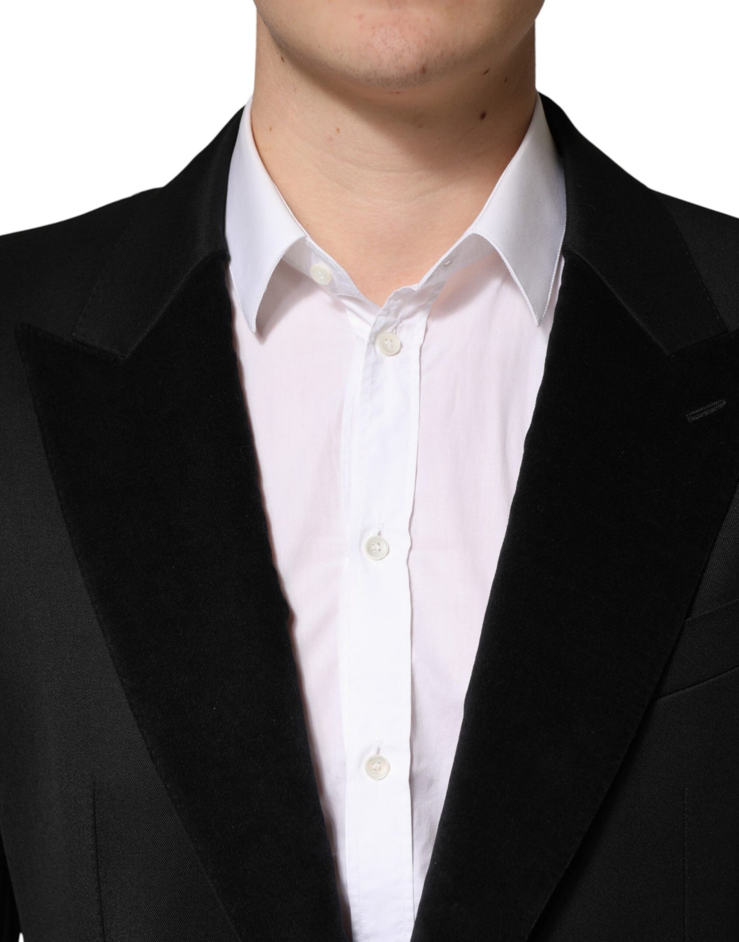 Black Wool Single Breasted Jacket Blazer